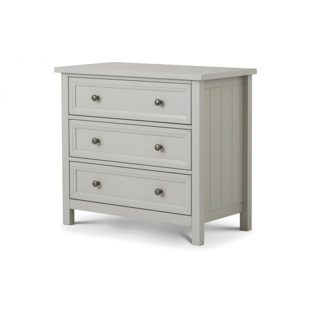 Premier Dove Grey 3 Drawers Chest